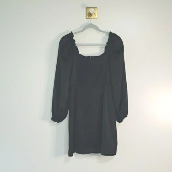Entro NWT Mini Dress Medium Black Long Sleeves Party Holiday Christmas Ball - Picture 7 of 15